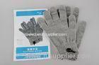 Comfortable Silvery Fiber Electrode Gloves For Massage Therapy