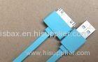 Blue 30 pin IPhone 4 Charger USB Cable / Ipad 2 USB Charger Cable
