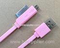 Digital 2 In 1 HTC Micro USB Cable For Sync Data , IPhone5 / HTC Mini USB Cable