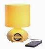 Yellow 70db Bluetooth Speaker Lamp With Touch Sensor , Wireless Speaker Light