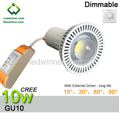 cree 10w gu10 led dimmable