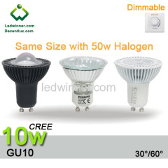 led gu10 dimmable Spotlight 10w