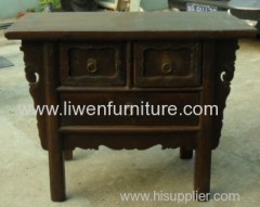 Antique oriental table 3 drawers