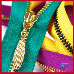 No.5 Brass coil zippers