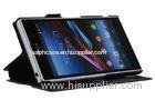Sony Xperia Z1 L39h Leather Wallet Cover , Mobile Phone Protection Case