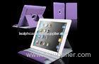 Women Leather Tablet Case 360 Rotation Purple Apple iPad Protection Case