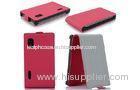 Pink Leather Flip Case LG Mobile Phone Covers For Optimus L5 E610 E612