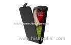Black Custom LG Mobile Phone Covers , Flip Mobile Phone Case For LG G2