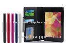 PU Leather Google Nexus Tablet Covers , Wallet Slim Nexus 7 Cover