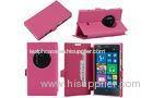 Pink Nokia Leather Phone Case Waterproof N1020 Wallet Phone Cover