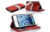 Dust Proof Leather Wallet Cell Phone Case , Frosted iPhone Hard Shell