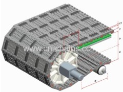 Flush Grid 100B-EL,Plastic Modular Conveyor Belt for machinery