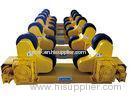 Yellow Self-Aligning Welding Rotator For Welding Metal Cylinder 20 Tons