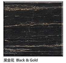 Black and gold portoro marble