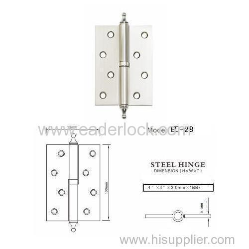 4" crown head Detachable iron door hinge