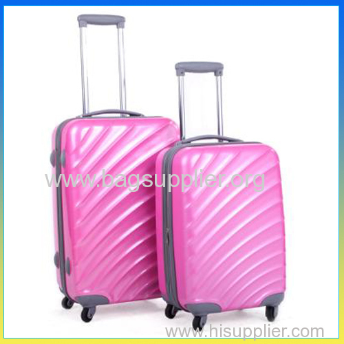 China manufacturer of cute travel trolley suit case ladies hot pink luggage sets