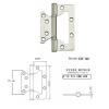 4 inch folding locking closing door hinge