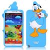 Cute Duck Pattern Silicone Case for Samsung Galaxy Note III N9000(Blue)
