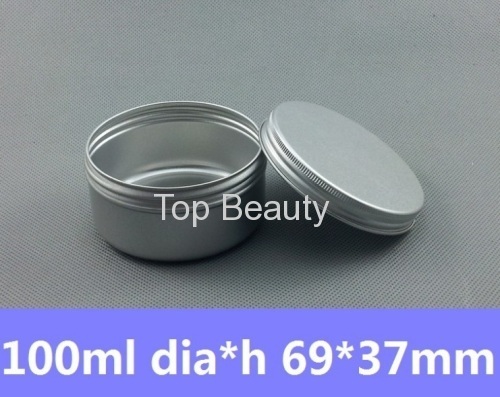 100ml Round Tin Container Vintage Tea Mint Tins Hinged Tin Box 100g Auminum Can Candle Tins