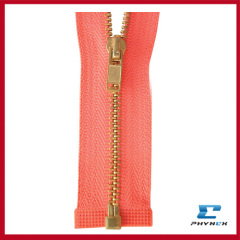 No.4 Brass Magnetic Zipper Semi-Spring A/L Slider