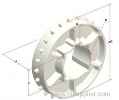 Plastic modular conveyor belt roller top 1100C for transmission equipment