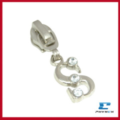 No.5 metal zipper sliders rhinestones