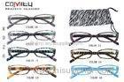 Dark Color Bifocal Reading Glasses 2.00 For Unisex , Narrow Oval Shaped Optical Frame