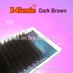 Brown tones eyelash extensions manufacturer in Korea