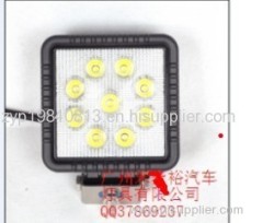 4" 27W LED work light Epistar 9--32V Square led work lamp flood/spot IP67 27w