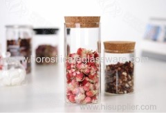 hand blown glass storage jar