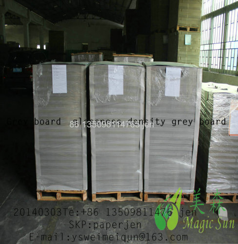 1mm-10mm laminated grey paper board 