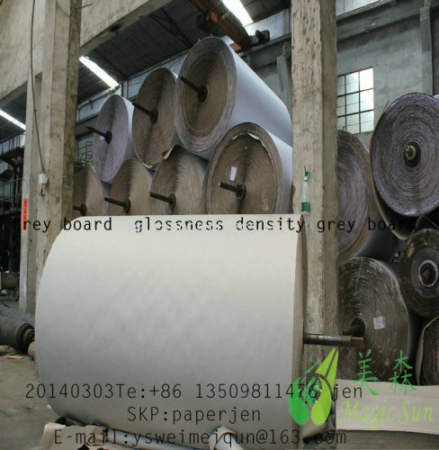 paper mill grey board 300g~650g grey chipboard for book binding board