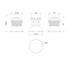 high quality, 120W, CREE LED, meanwell power supply,LED focus light,LED high bay light