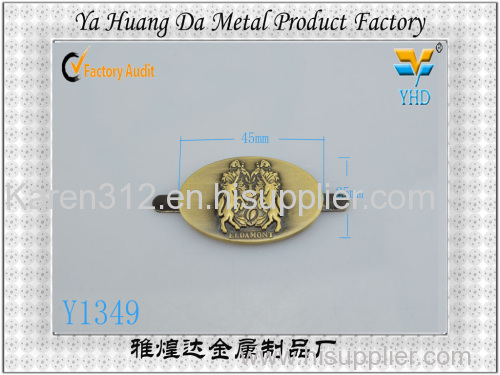 2014 hot sale high quality metal label from yahuangda