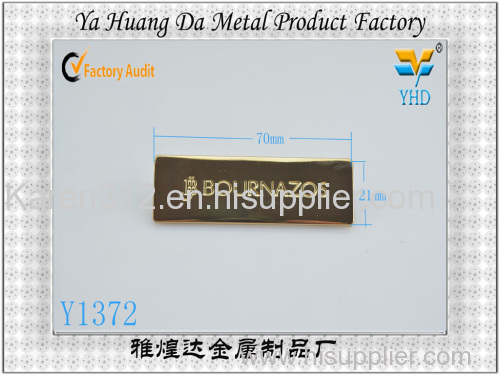 hot sale alloy decorative fashion tag