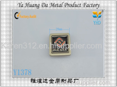 2014 hot sale metal label made in yahuandga