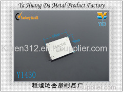 hot sale alloy decorative fashion label