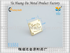 2014 hot sale alloy decorative speciafic label