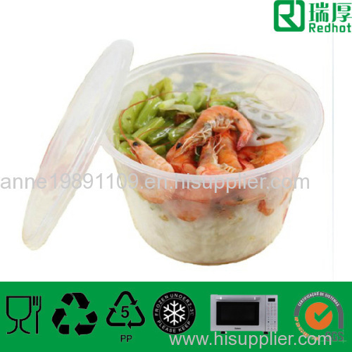 plastic round food container 1000ml