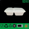 plastic fast food container with two compartment