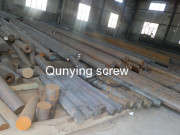 Raw material for screw barrel