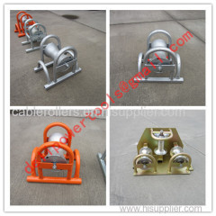 Cable roller, galvanized,Cable roller with ground plate,Cable Guides rollers