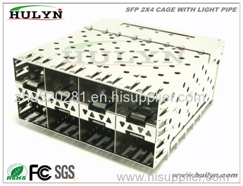 SFP 2x4 CAGE Connector Led