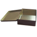 Hinged rectangular chocolate tin box