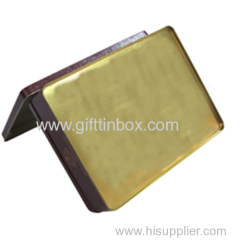 Hinged rectangular chocolate tin box