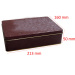 Hinged rectangular chocolate tin box