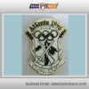 Custom Sport hard enamel laple pin-1.25 inch metal pin badge-silver plated pins-butterfly clutch badge