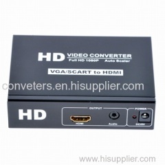 VGA+SCART+Stereo to HDMI Converter