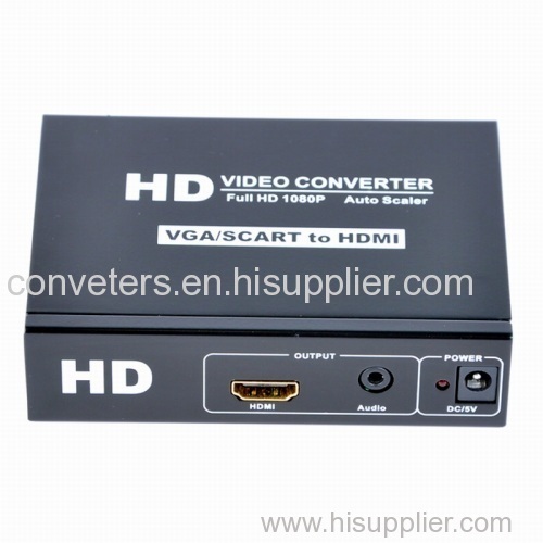 VGA+SCART+Stereo to HDMI Converter