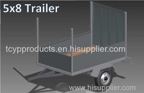 Cargo trailer made with aluminum extrusions